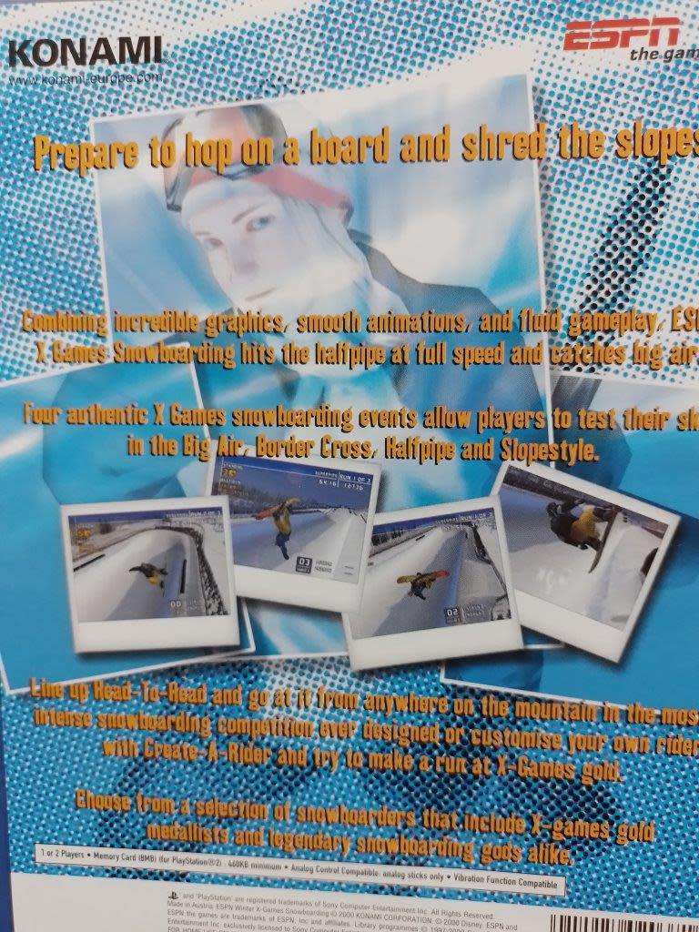 PS2 - ESPN Winter Games Snowboarding