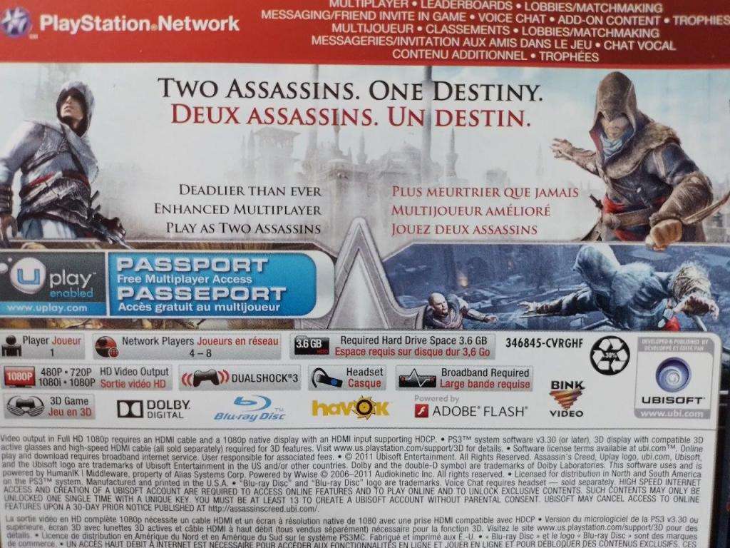 PS3 - Assassin`s Creed Revelations - Greatest Hits NTSC