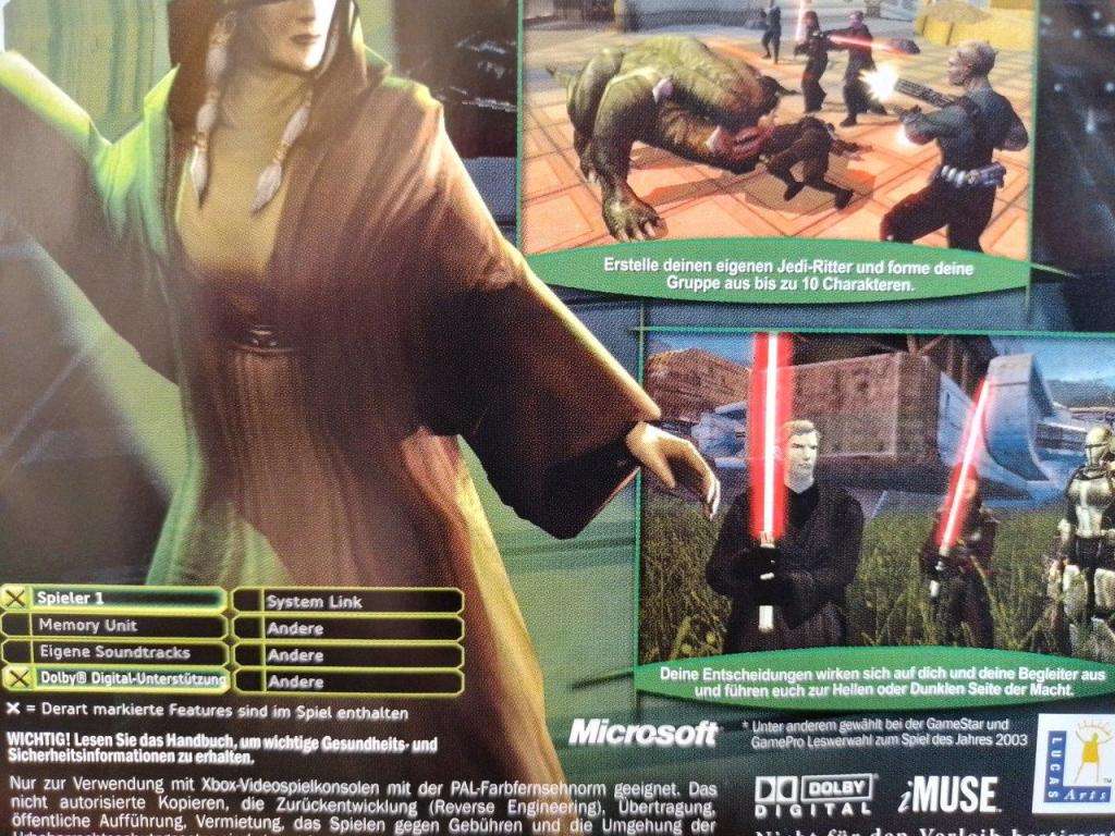 Xbox - Star Wars knights of the Old Republic II