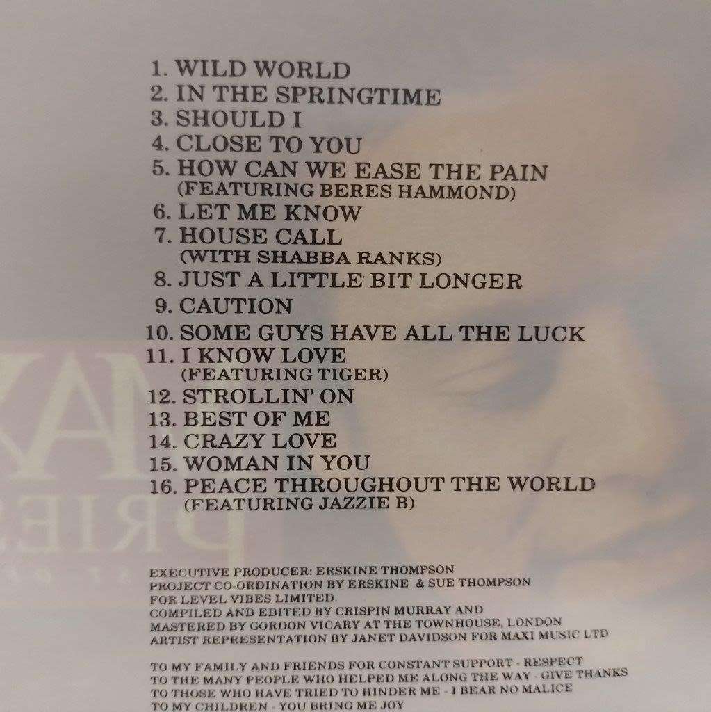 CD - MAxi Priest - Best of Me - 0777 7 86259 2 6