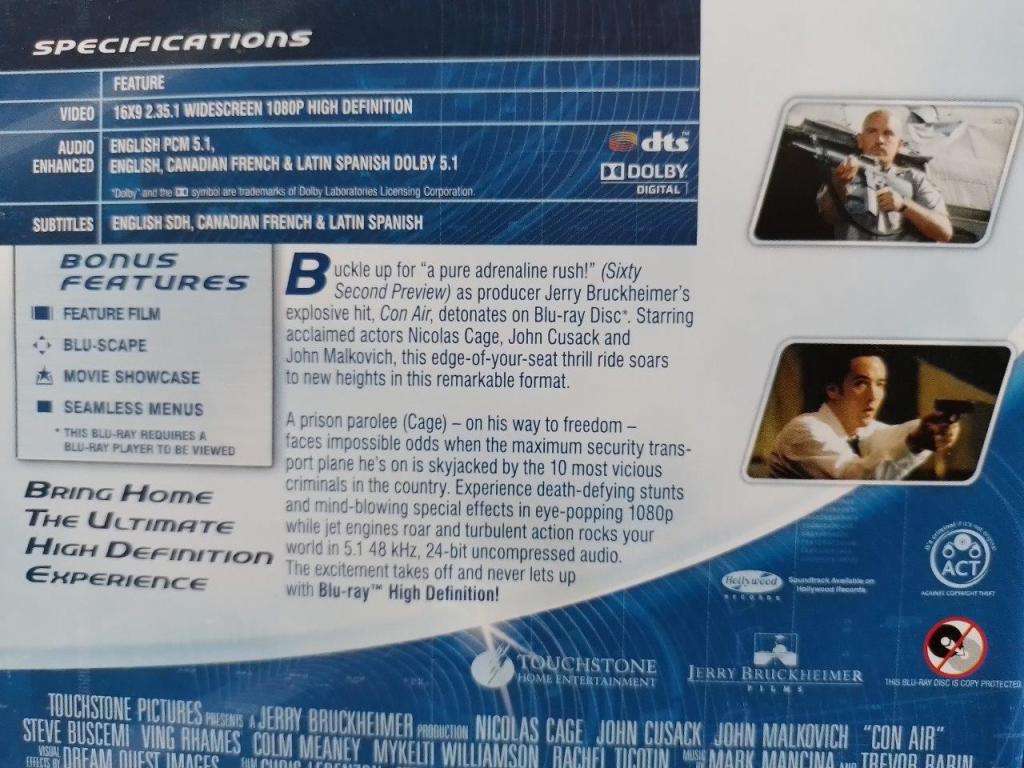 Blu-ray - Con Air
