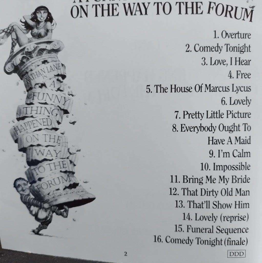 CD -  A Funny Thing Happened On The Way To The Forum - Original 1996 Broadway Cast Recording
