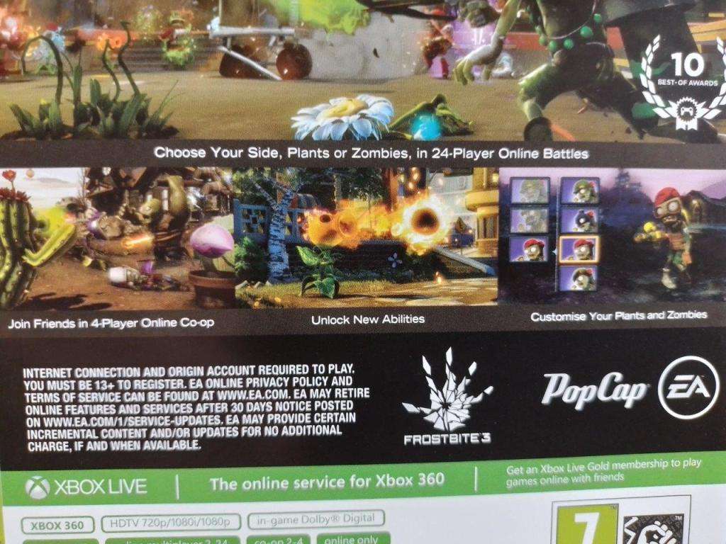 Xbox 360 - Plants vs Zombies Garden Warfare