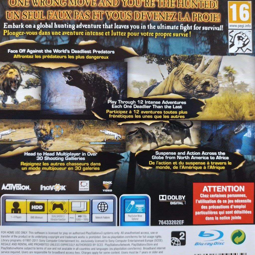 PS3 - Cabela`s Dangerous Hunts 2011