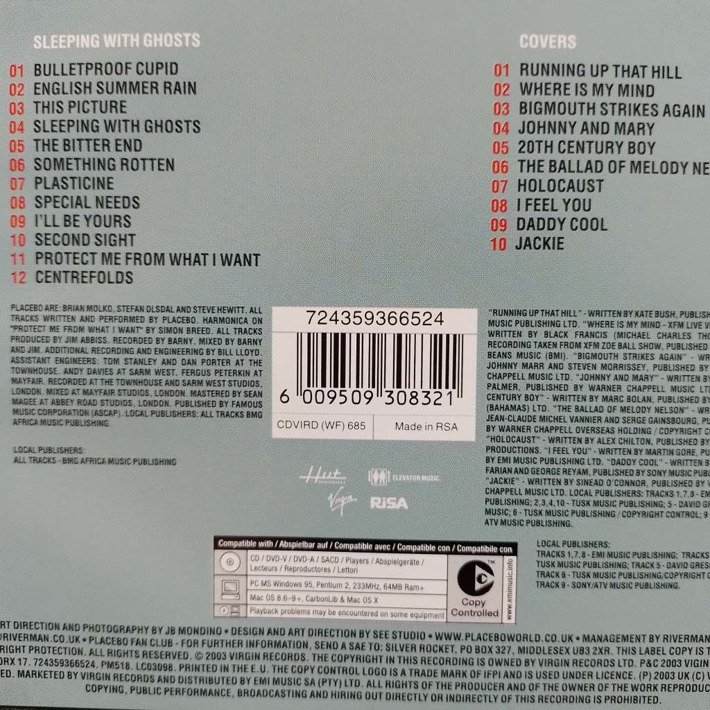 CD - Placebo - Sleeping With Ghosts (2cd) CDVIRD(WF)685