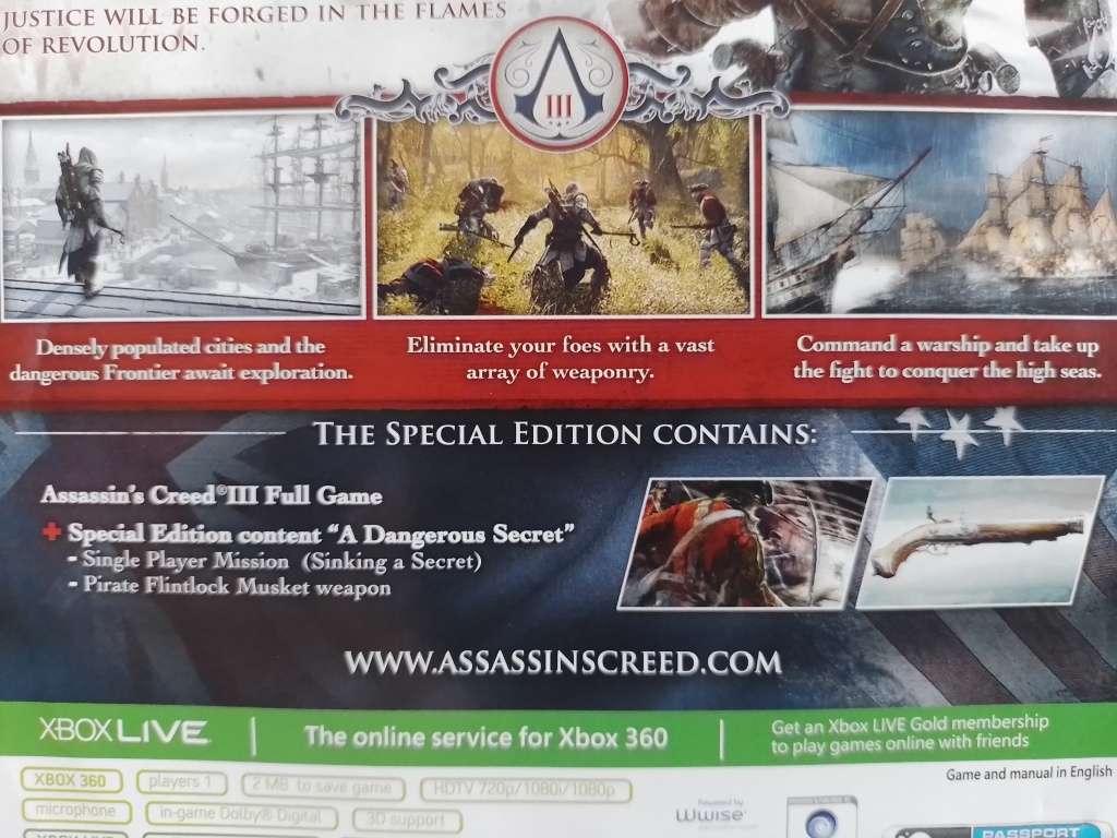Xbox 360 - Assassin`s Creed III