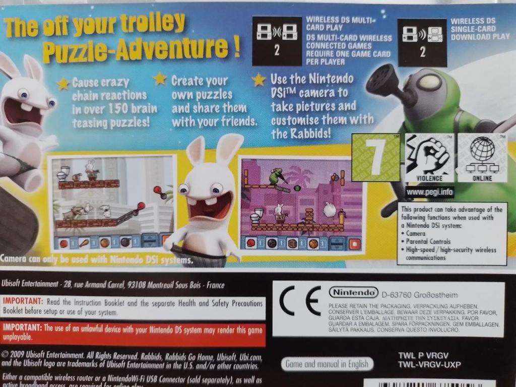 Nintendo DS - Rabid Go Home