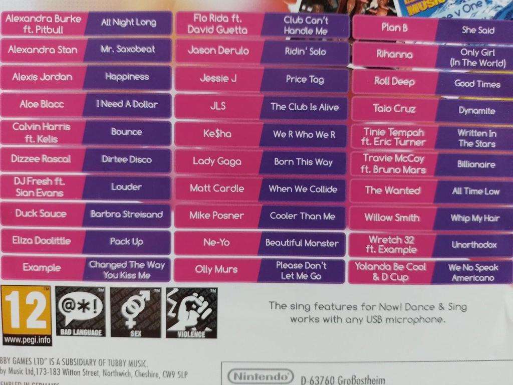 Wii - Now That`s What I Call Music Dance & Sing