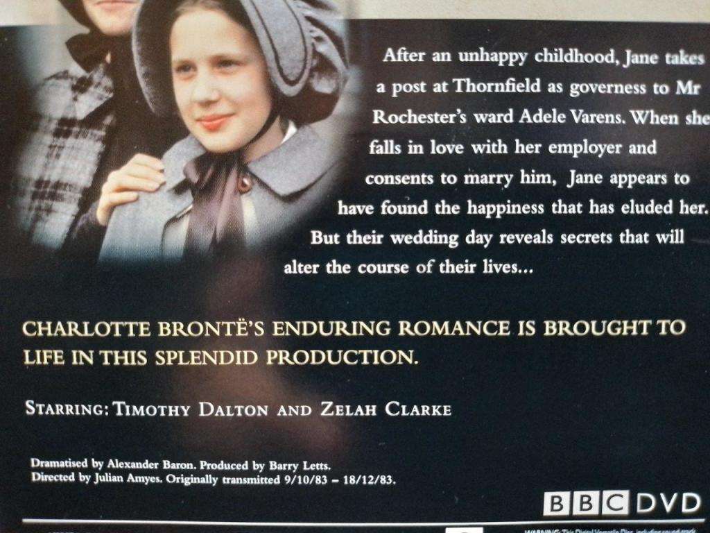 DVD - Jane Eyre Charlotte Bronte