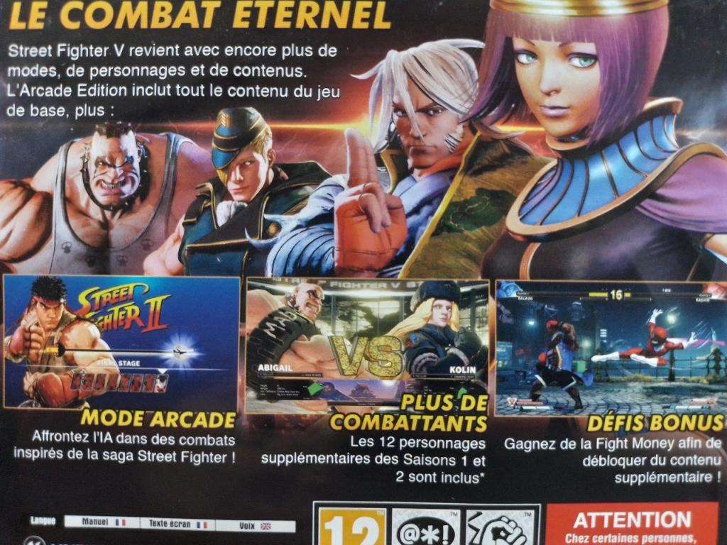 PS4 - Street Fighter V Arcade Edition ( French Cover )