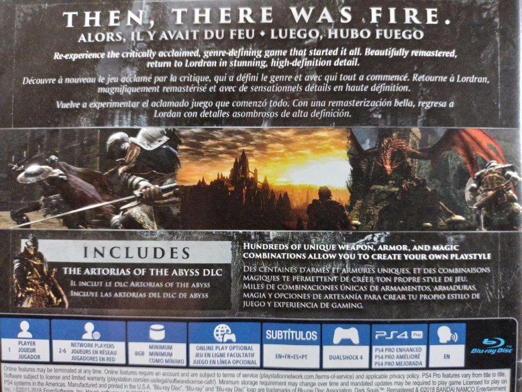 PS4 - Dark Souls Remastered