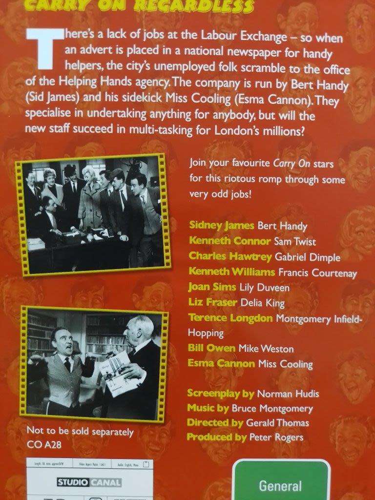 DVD - Carry On Regardless