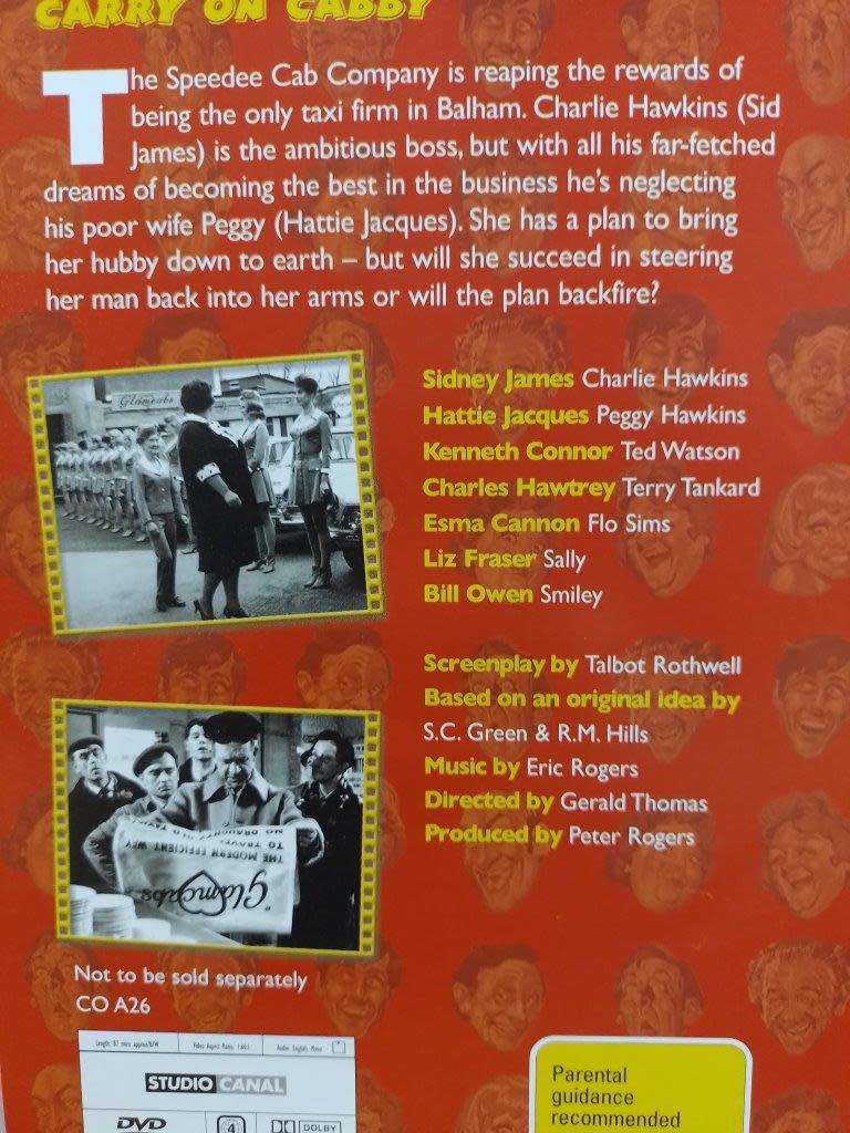 DVD - Carry On Cabby