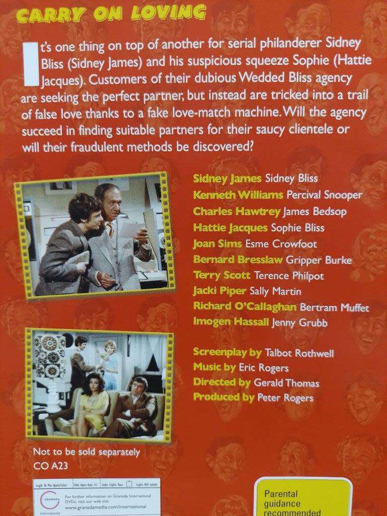 DVD - Carry On Loving