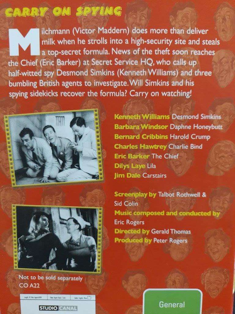 DVD - Carry On Spying