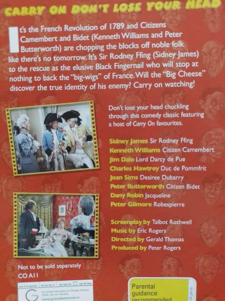 DVD - Carry On Don't Lose Your Head