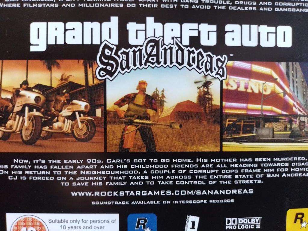 PS2 - Grand Theft Auto San Andreas
