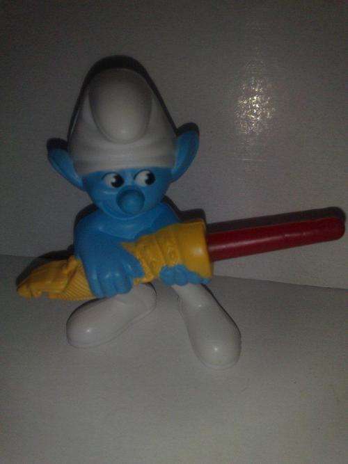 McDonalds Smurf with a light saber 2011