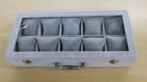 10 Block/Slot watch box /watch storage Lint  Material