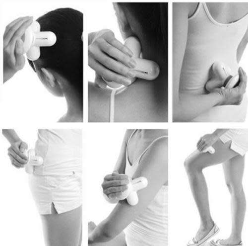 Mini Wave Vibrating Massager USB Battery Electric Handled Full Body Massager