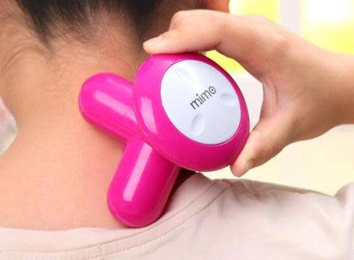 Mini Wave Vibrating Massager USB Battery Electric Handled Full Body Massager