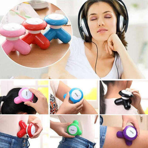 Mini Wave Vibrating Massager USB Battery Electric Handled Full Body Massager