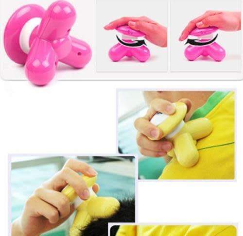 Mini Wave Vibrating Massager USB Battery Electric Handled Full Body Massager