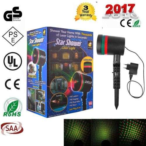 Moving LED Laser Projector Lamp Landscape Star Light Xmas Party Decor Outdoor