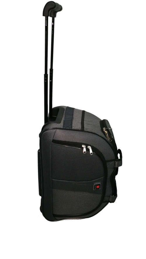 Set of 3 Cloth Suitcases Travel Trolley Luggage