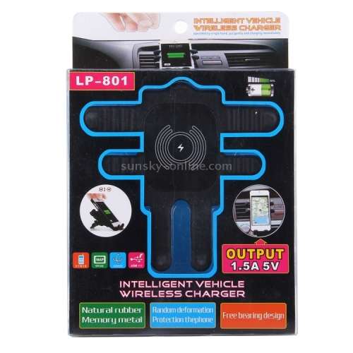 LP-801 Car Air Vent Phone Mount Holder with Wireless Charger Board
