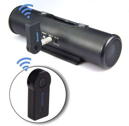 Handfree Car Bluetooth Music Receiver 3.5mm Streaming A2DP Wireless Auto AUX Audio Adapter With Mic
