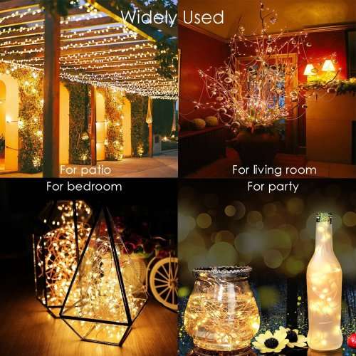 solar String Lights, 10M 100LED Outdoor String Lights, Waterproof Decorative String Lights