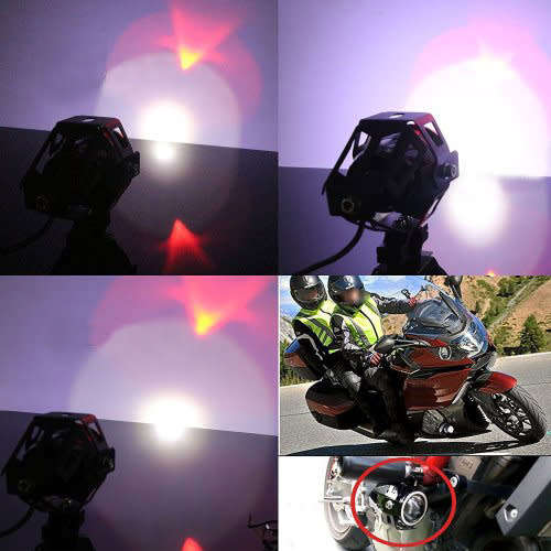 Motorcycle Headlight Led U7 DRL Fog Driving Running Light with Angel Eyes Lights Ring Front spot