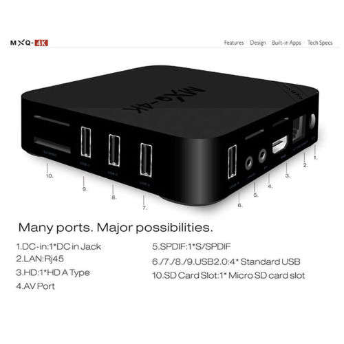 MXQ-4K Android 5.1 Quad Core Smart TV Box+Mini Keyboard Kit