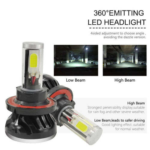 High Quality G5 Led Car Headlight H7 80W 8000LM 6000K 4 COB leds Headlamp