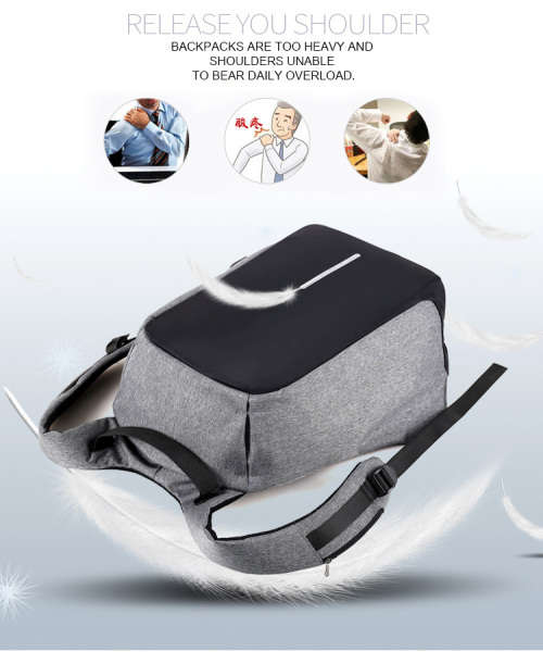 Anti-theft Travel Backpack Business Laptop School Book Bag with USB Charging Port, Water Proof