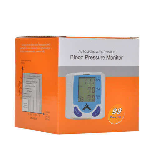 Digital LCD Wrist Blood Pressure Monitor