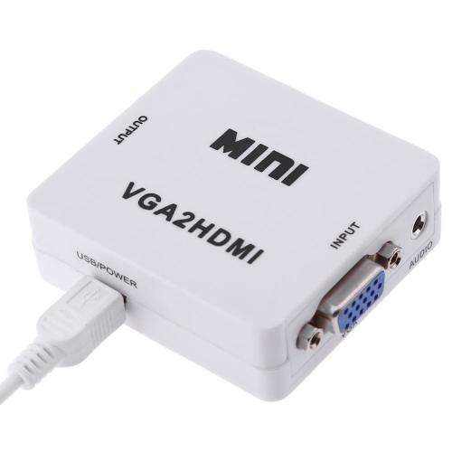 Mini RCA VGA to HDMI Converter Adapter Composite AV2HDMI Converter 1080P HDTV DVD