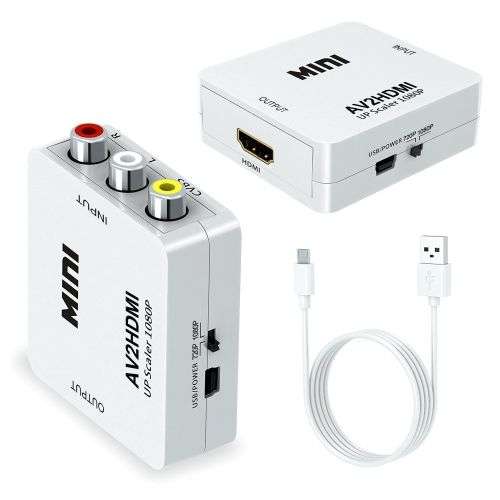 Mini RCA AV to HDMI Converter Adapter