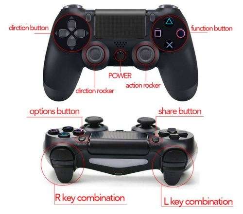 Wireless Gamepad for Sony PS4 Wireless Bluetooth Game Controller Joystick For PlayStation4 TV Game
