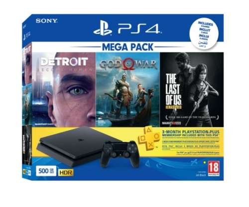 Sony Playstation (PS4) Console 500GB - Mega Box