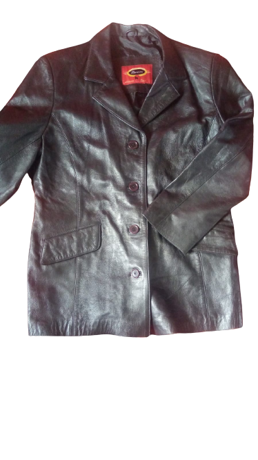 Large Baracinni Original Leather Jacket Size:Large Free Delivery