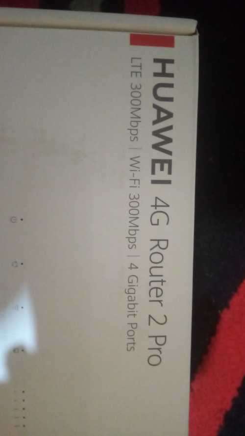 HUAWEI 4G Router 2 Pro b612-233 White Free Delivery