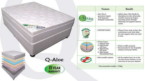 Queen bed memory foam