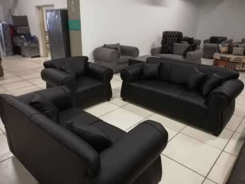 3pc, 6 Seater grey  lounge suite New