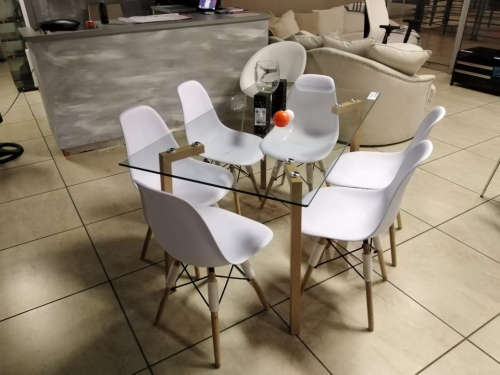 White Chairs Patio or Dining Room