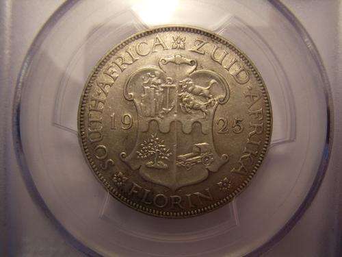 South Africa 1925 2 Shillings Graded PCGS Extremely Rare!!!! Crazy R1 Start!!!