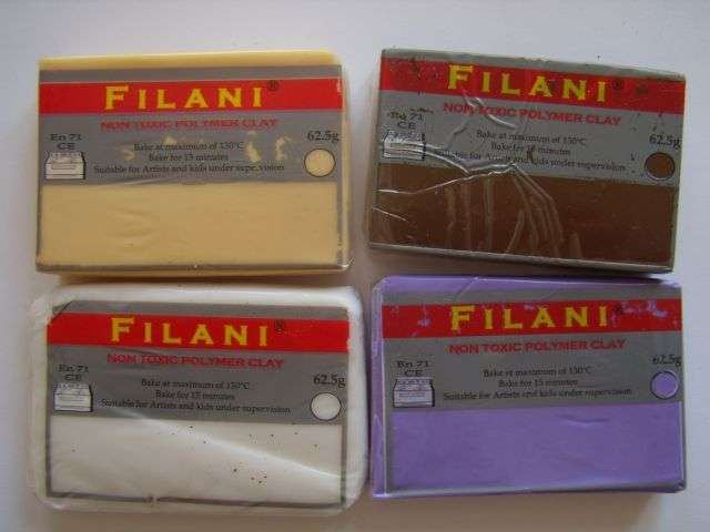 FILANI Polymer Clay Set of 4 Different Colours. Exellent Value!!!!