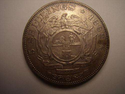 South Africa 1892 5/- Double Shaft Crown Exellent coin VERY RARE!!!! Crazy R1 Start!!!!!
