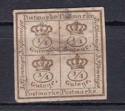 BRUNSWICK - 1857 - 1 MARCH - WMK 2 - IMPERF . CV R550.READ BELOW